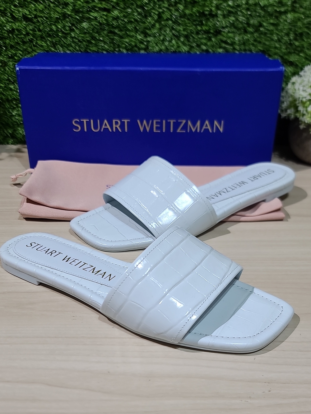 Stuart Weitzman Summer Slide Sandals Air US Women's 8 B NEW